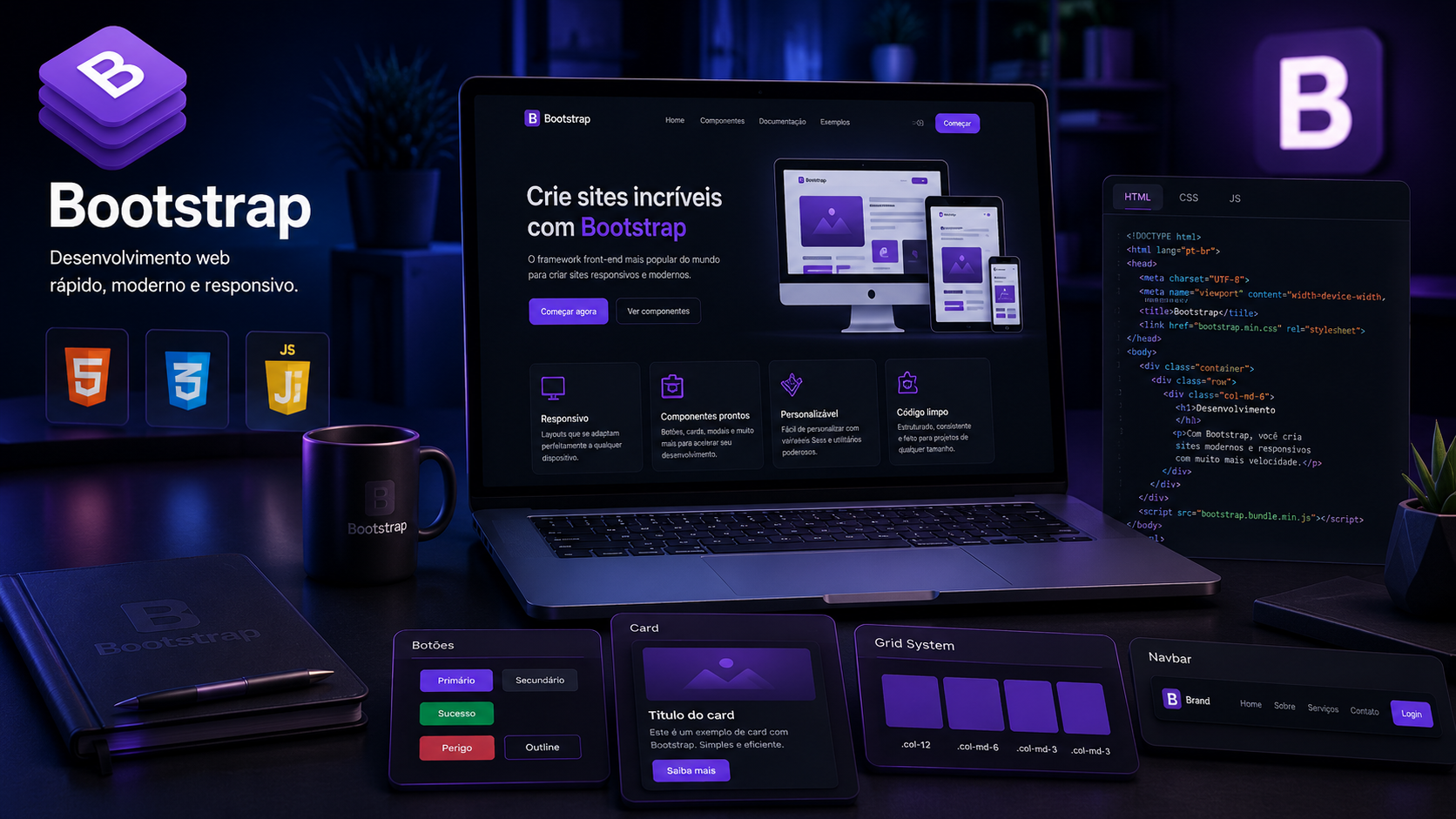 O que é Bootstrap? Entenda como esse Framework Ajuda na Criação de Sites Modernos